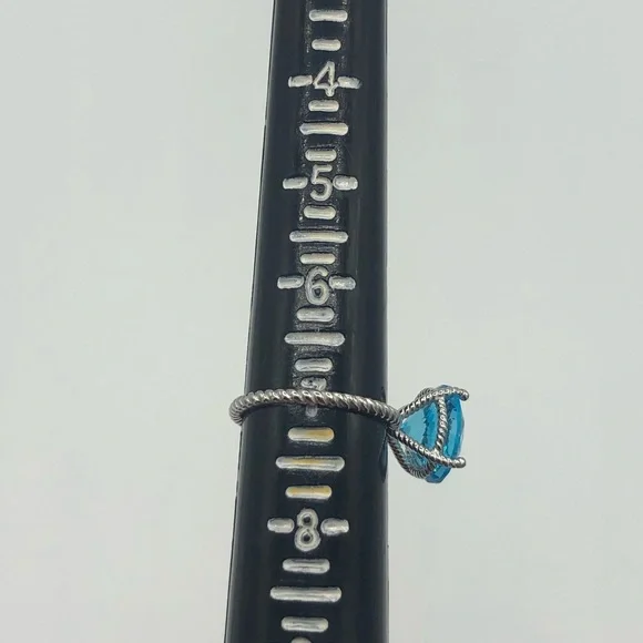 4ct Blue Apatite Ring - Picture 15 of 15